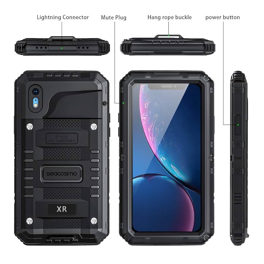 Amazon.com: seacosmo Waterproof for iPhone XR Case with